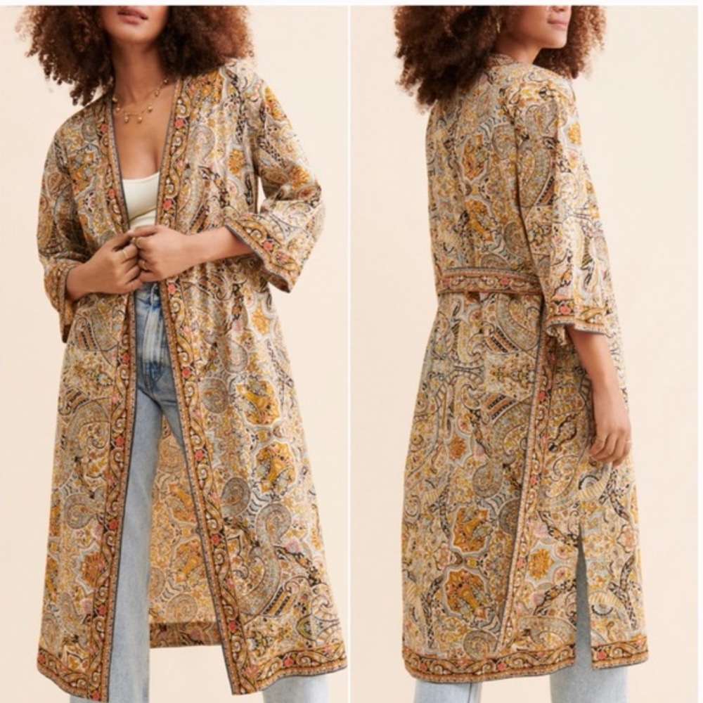 Cleobella Zoya Duster Robe - XS - Artisan Boho Kimono - Picture 5 of 16